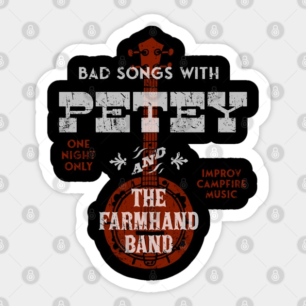 Fantastic Mr Fox - Bad Songs with Petey - Concert Sticker by Barn Shirt USA